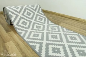 Protišmykový behúň Romby 19 - sivý - Výpredaj