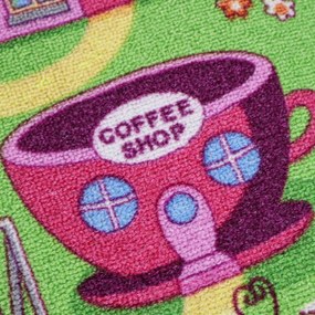 Vopi, Koberec metráž cesty Sweet Town - neúčtujeme odrezky z role, na mieru, šíře 1,33m,1m,2m,3m,4m,na mieru, neúčtujeme odrezky, viacfarebná, filc, detská izba