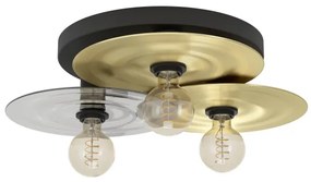 Eglo 44027 - Stropné svietidlo LINTMILL 3xE27/40W/230V zlatá/čierna