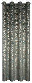 EUROFIRANY ZATEMŇOVACÍ ZÁVES NA KRÚŽKOCH MILENA 140X250 CM LISTY
