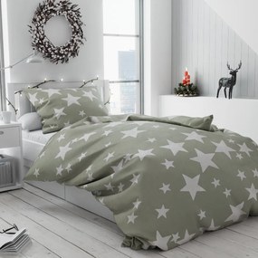 Bavlnené obliečky Star sivá Rozmer obliečky: 70 x 90 cm | 140 x 200 cm