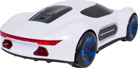 Ramiz Dymom ovládané vozidlo s diaľkovým ovládaním a hodinkami Biele