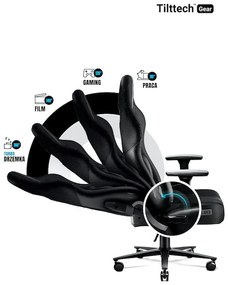 Látkové herné kreslo Diablo X-Player 2.0 Normal Size: čierne Diablochairs