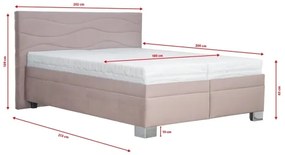 Čalúnená posteľ WINDSOR 180x200 cm bez matraca béžová