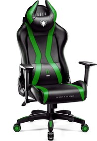 Diablo Chairs - Herné kreslo Diablo X-Horn 2.0 Normal: čierno-zelené