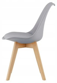SUPPLIES BJORN Jedálenská škandinávska stolička - šedá farba