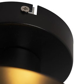 Inteligentné stropné svietidlo so špirálovým tienidlom čierne vrátane Wifi A60 - Scroll