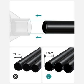 Šatník, prenosná modulárna skriňa, 4 bočné vrecká, čierna