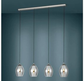 Eglo 39566 - Luster na lanku ESTANYS 4xE27/60W/230V dymová