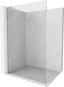 Mexen Kioto L, sprchová zástena Walk-In 120 x 200 cm, 8mm číre sklo, brúsená oceľ profil, 800-120-103-97-00