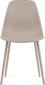 Jedálenská stolička OSAKA plastová, béžová