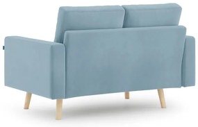 Svetlomodrá 2-miestna pohovka MANDI