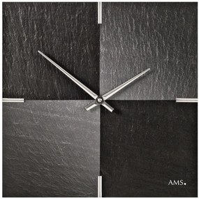 bridlicové nástenné hodiny AMS Design 9520