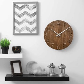 Ručne vyrezávané drevené nástenné hodiny I SENTOP MAS016-OSMO-3073-heads-silver