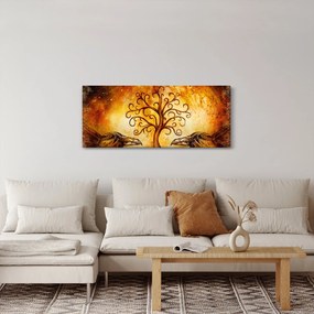 Prírodný abstraktný obraz stromu (120x50 cm)