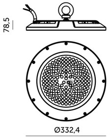 LED Priemyselné technické svietidlo GRAZA HIGHBAY LED/200W/230V 4000K IP65