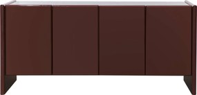 Komoda Loren 163 cm bordová/mramor