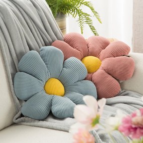 DETSKÝ DEKORAČNÝ VANKÚŠ FLOWER40 (FI) 37 CM STRIEBORNÁ