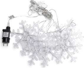 Aigostar - LED vonkajší reťazec 84xLED/8 funkcií 1,2x1m IP44 studená biela vločky