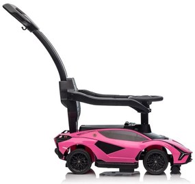 Lean Toys Detské odrážadlo Lamborghini QLS-996T s rúčkou - ružové