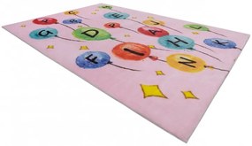 Detský koberec BALLOONS ružový