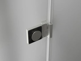Mexen Lunar-B, L Otočné ľavé sprchové dvere 135 cm, 8mm číre sklo, oceľový profil, 832SL-135-050-97-00-L