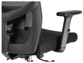 Kancelárska ergonomická stolička Neoseat GRANDINI — čierna, nosnosť 150 kg
