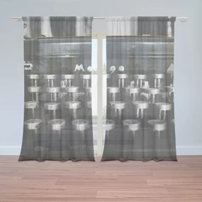 Sablio Záclony Písací stroj: 2ks 150x250cm