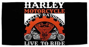 Sablio Uterák Harley-Davidson Live to ride - 30x50 cm