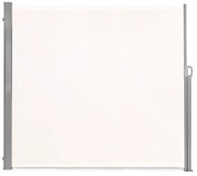 Výklopná bočná markíza, roleta, zástena do záhrady, na terasu - béžová 200 cm