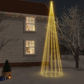 Vianočný stromček so špicom 1134 teplých bielych LED 800 cm 343562