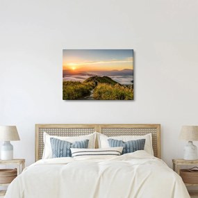 Obraz hory pri západe slnka (70x50 cm)