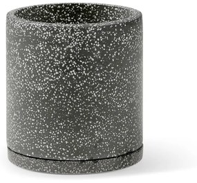 Súprava 2 tmavosivých kvetináčov Bonami Selection Terrazzo, ø 26 cm