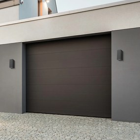 Exteriérové nástenné svietidlo Boka, 1x čierne hliníkové tienidlo, (15 cm)