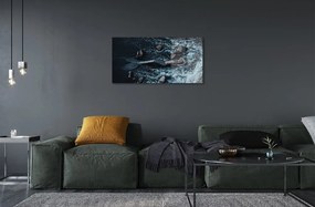 Sklenený obraz morská siréna 125x50 cm