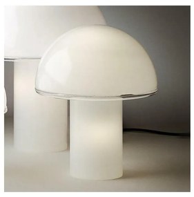 Artemide A006300 - Stolná lampa ONFALE 1xE14/5W/230V + 1xE27/13W biela