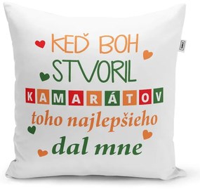 Sablio Vankúš Keď Boh stvoril kamarátov: 40x40 cm