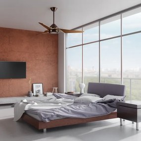 Kichler KLF-JADE-60-BB-LED Stmievateľný stropný ventilátor JADE 18W/230V hnedá+DO