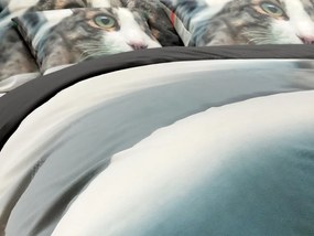 3D obliečky MÚROVATÁ MAČKA Rozmer obliečky: 70 x 90 cm | 140 x 200 cm