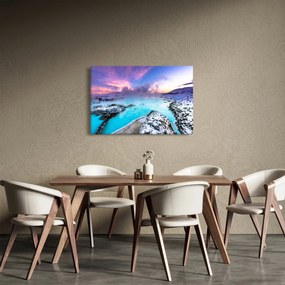 Obraz - Modrá lagúna na Islande (90x60 cm)
