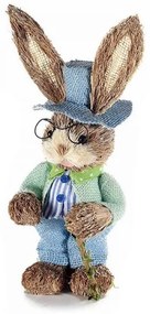 Roztomilý zajačik s klobúkom 33 cm