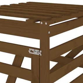 Predĺženie pre úložný box na odpadkový kôš medovo-hnedé borovica