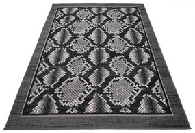 Kusový koberec PP Kirel čierny 140x200cm