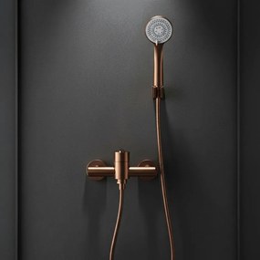 Rea Ontario, sprchová batéria s ručnou bodovou sprchovou súpravou, medená matná, REA-B0974