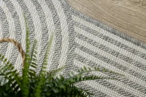 Koberec ORGANIC 2131 geometrický, krémový / sivý / naturálny