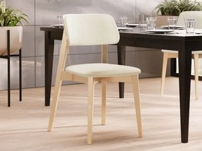 Čalúnená jedálenská stolička KT63/C, Dostupné poťahy: Magic Velvet 2250, Farby: buk