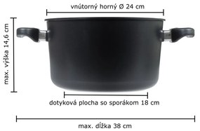 Indukčný naparovací hrniec ø 24 cm x 14 cm