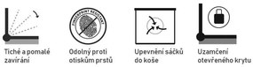 Kovový kôš nášľapný 20 l, nerez