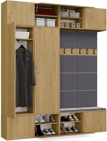 Predsieňová skriňa LENA 200 cm dub artisan