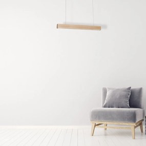 Závesné LED svietidlo Timber, 1x LED 12w, 3000k, drevo